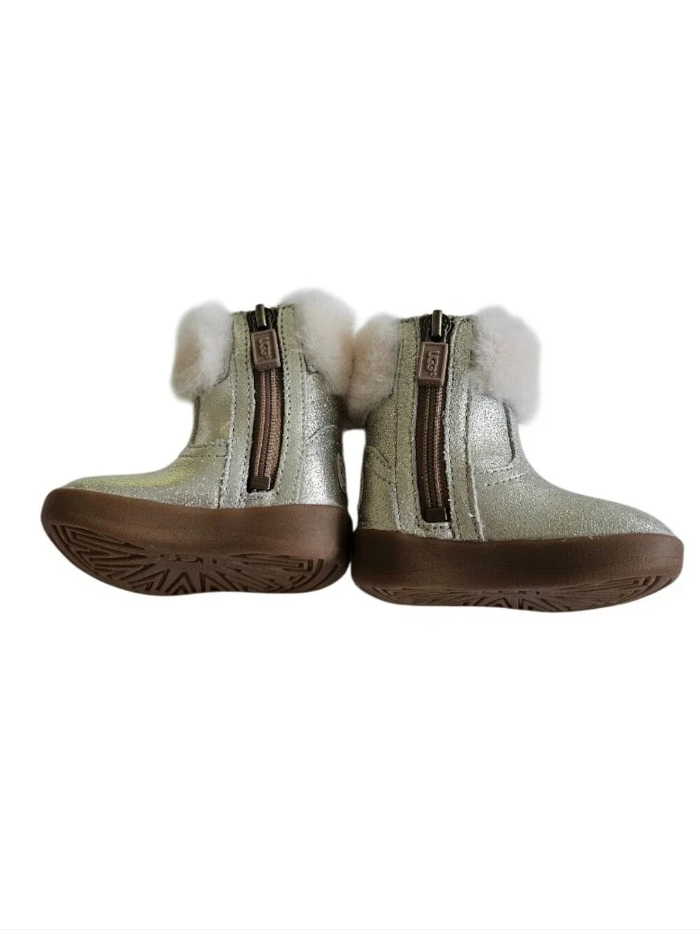 NWOT UGG Baby Jorie II  Metallic Brown Toned Sole Suede Boots